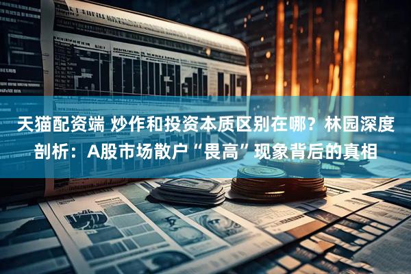 天猫配资端 炒作和投资本质区别在哪？林园深度剖析：A股市场散户“畏高”现象背后的真相