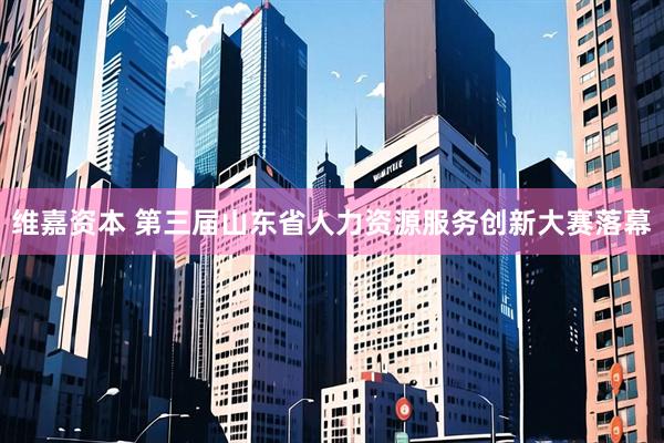 维嘉资本 第三届山东省人力资源服务创新大赛落幕